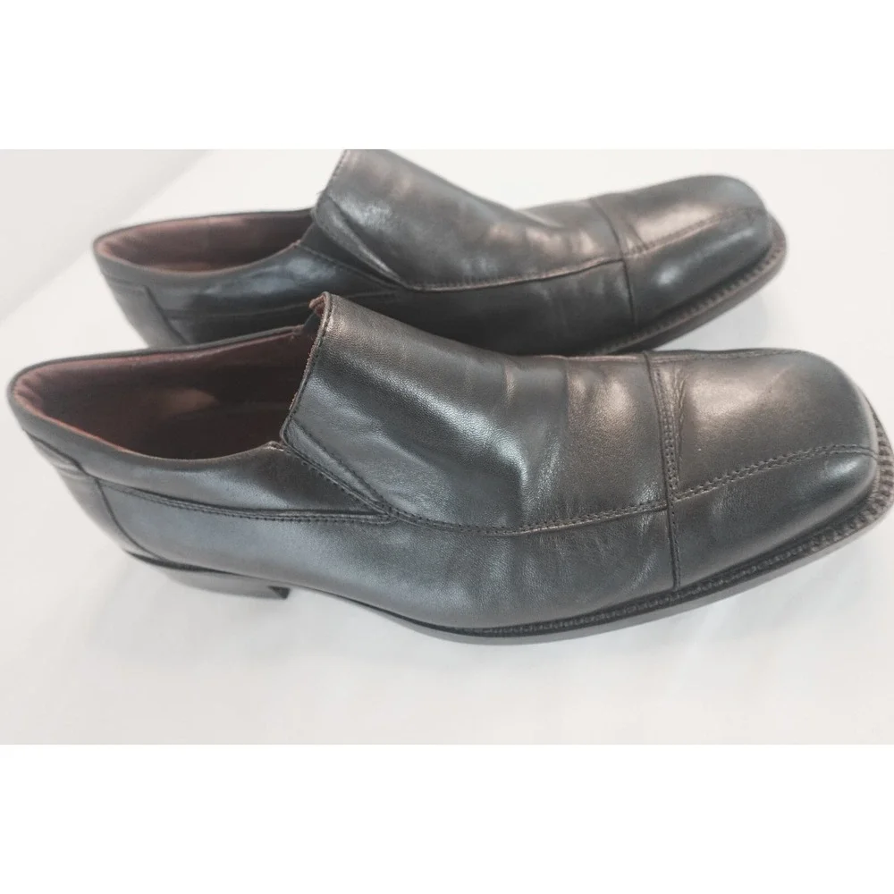 Johnston & Murphy Men's 9M H8 Slip On Black Shoes Loafers 20-7507 Brazil C4